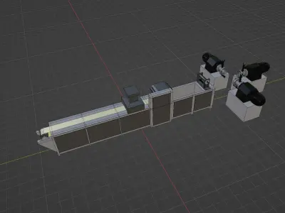 Color Foxing Extruder Machine 3D model