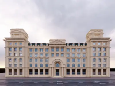 commercial building 1 3D model