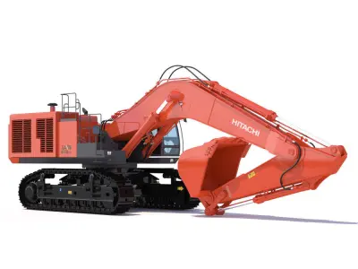 Excavator Hitachi Zaxis ZX870 3D model