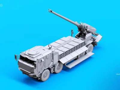 CAESAR Mobile Artillery System 3D model