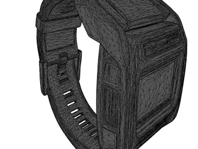 Retro SciFi Smartwatch 3D model