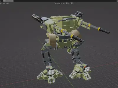 MocBricks3D - 631003 Military Mech 3D print model