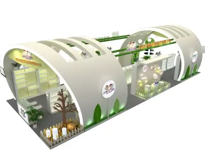 Exhibition - size - 15X6-3DMAX2011-0025 3D model