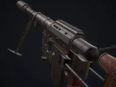 Sniper M200 Free low-poly 3D model
