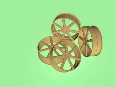 Alloy Rim Free 3D model