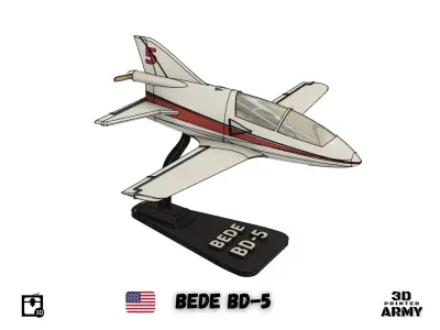 BEDE BD-5 MICRO scale-model aircraft  3D print model