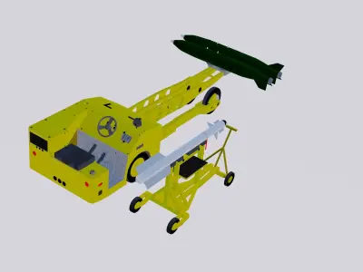 MJ-1 bomb loader Missile 3D model