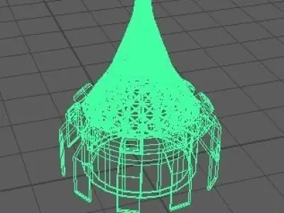 Small funny tower Free low-poly 3D model