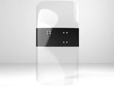 Personal Armor Shield - Riot Shield 3D model