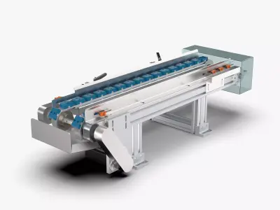 Belt Conveyor Line Free 3D model