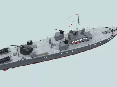 ORP Smialy submarine hunter  3D model