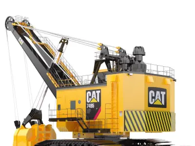 Rope Shovel Cat 7495HF 3D model