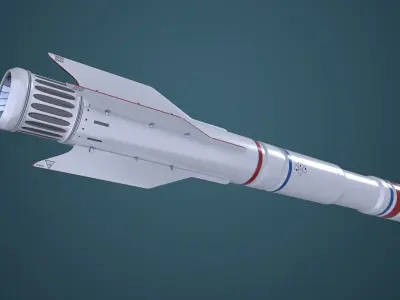 Nuclear Poison Missile Mk1 M 3D model