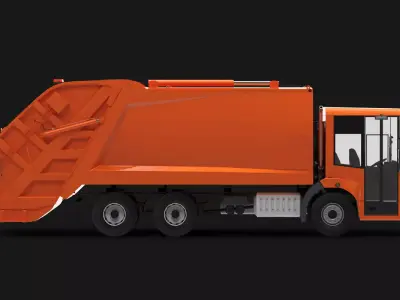 Econic Garbage Truck 3D model