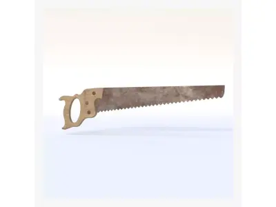 Hand Saw Low-poly 3D model buy