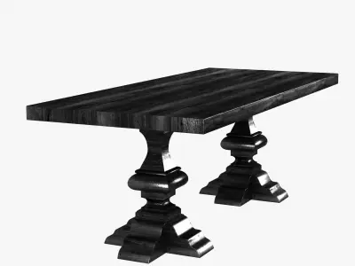 Clubcu reclaimed elm table 3D model