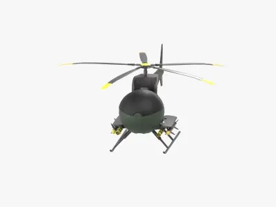 Helicopter 3D Illustration 3D model
