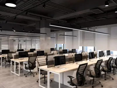 3D model of office interior 3D model
