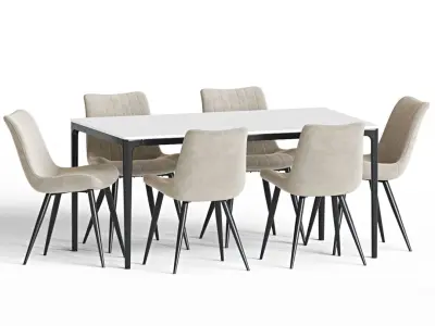 Dining Set 108 3D model