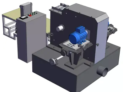 Automatic Wood Cutting and Shaping Equipment 3D model