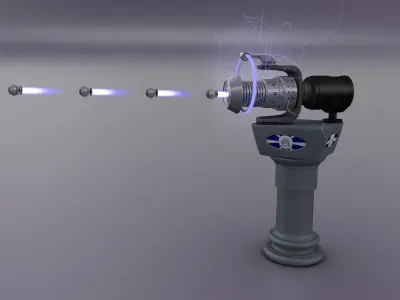 Space Gun 3D model purchase