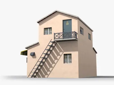 Japanese House x11 Low-poly 3D model purchase