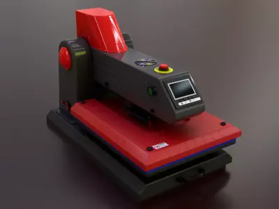 Automatic Flat Bed Heat Press Machine - Model E20S Heat Press Low-poly 3D model
