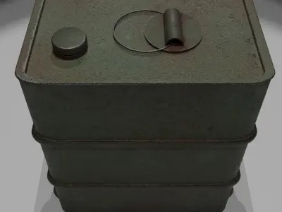 Metal Box Free low-poly 3D model purchase