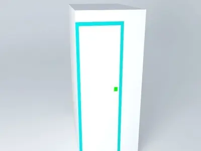 Low cabinet with door Free 3D model