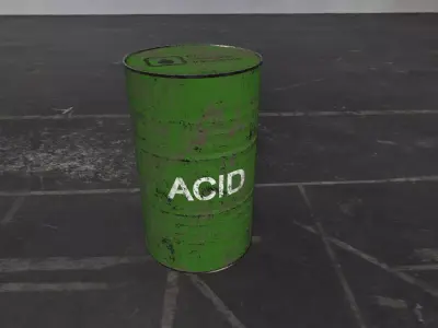 Barrel 200L Free low-poly 3D model