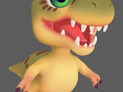 Baby Trex 3D model