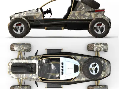 Modern off-road vehicle 3D model