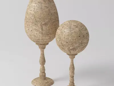 Wood Sculpture 3D model