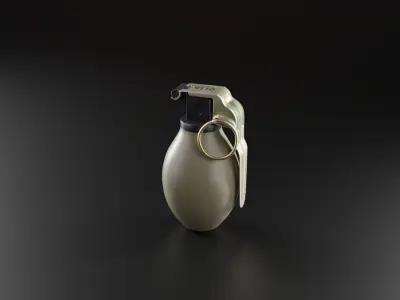 Yugoslav Hand Grenade Pack Low-poly 3D model