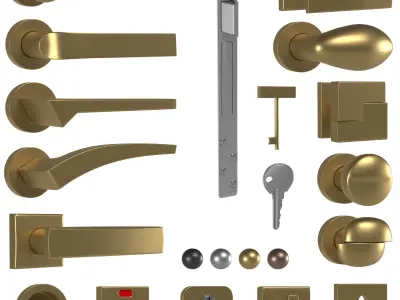 colombo door handles part 1 3D model