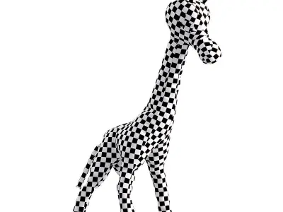 giraffe Low-poly 3D model get