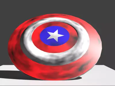 Marvel Captain America Shield 3D model