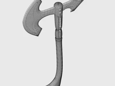 Vikings Axe Low-poly 3D model purchase
