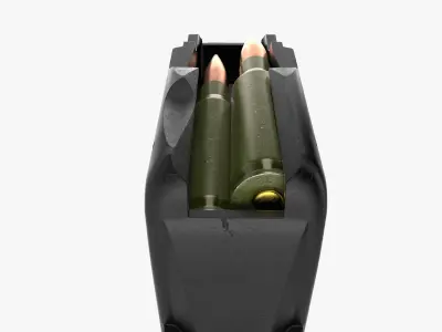 AK  Magazine black 3D model