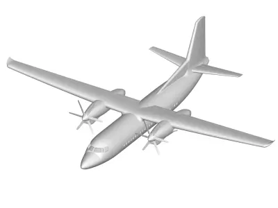 Fokker 50 3D model