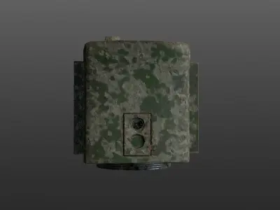 WW2 Bunker game ready Low-poly 3D model