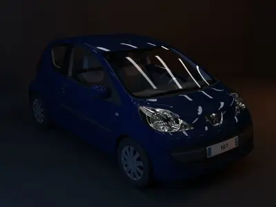 Peugeot 107 2008 3D model 3D model