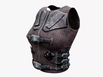 Military Tactical Vest Low-poly 3D model