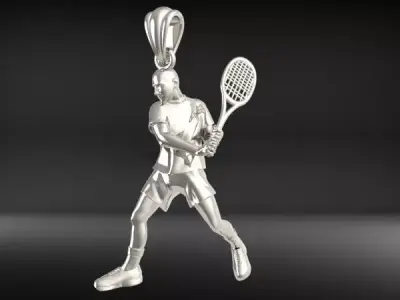 Tennis Player Pendant  3D print model