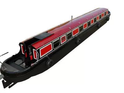 Narrowboat lincolnshire 3D model