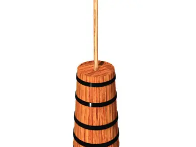 Antique Butter Churner 3D model
