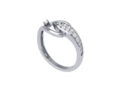 Wedding Ring 3D print model 82