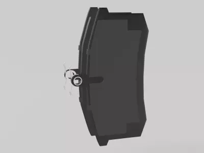 Brake Pad Low-poly 3D model