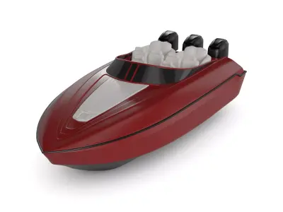 Motorboat 3D model