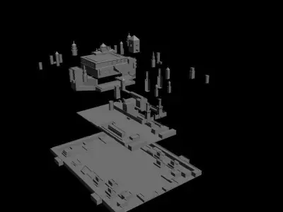 fictive Castle 3D model
